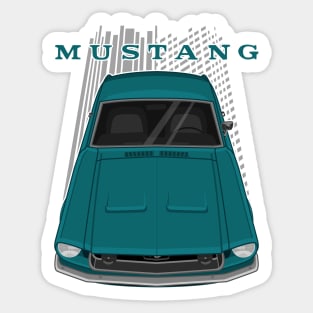 Ford Mustang Fastback 1968 - Aqua Sticker